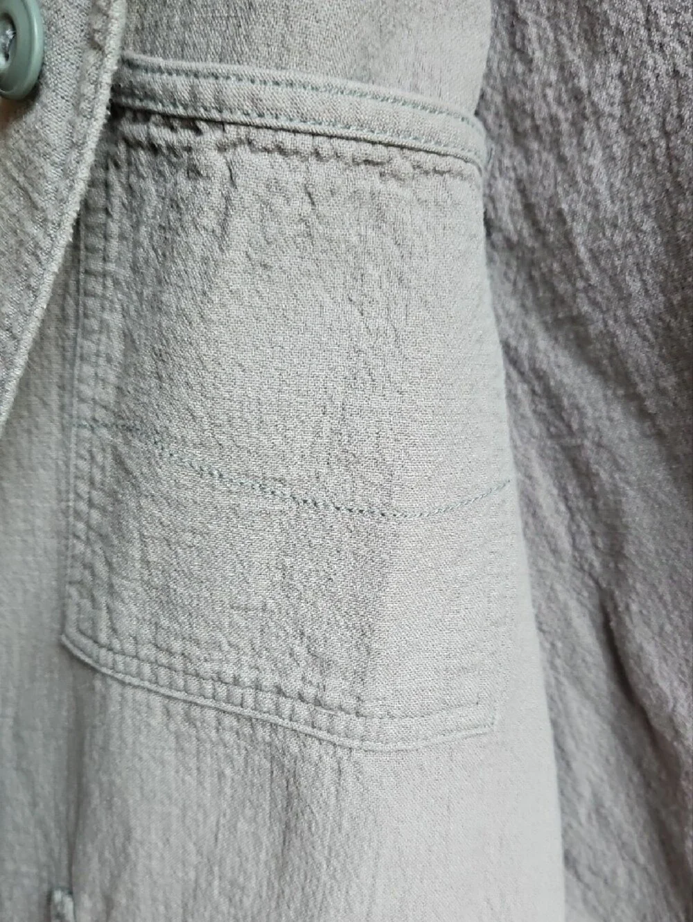 Wellen Huckberry, Double Cloth Chore Coat In Sage Green Utility Jacket Size M